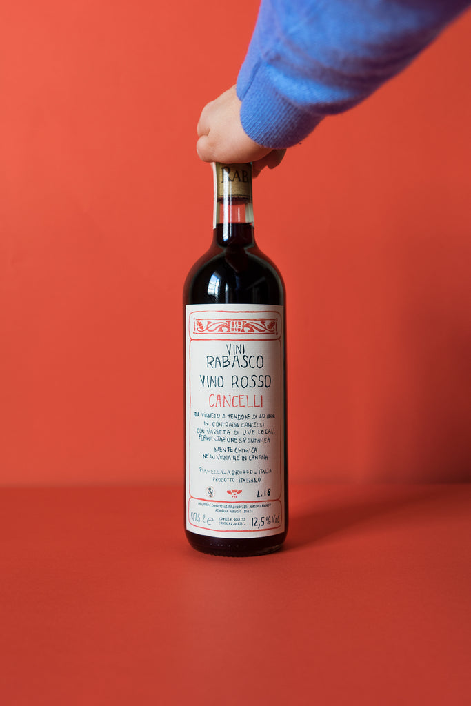 עסיס רבסקו קנצ'לי רוסו יין אדום טבעי איטלקי
